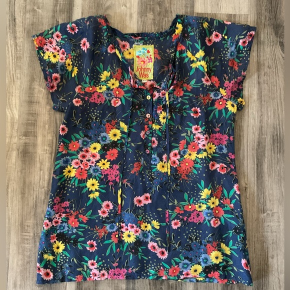 Johnny Was Tops - Johnny Was silk floral blouse size xs